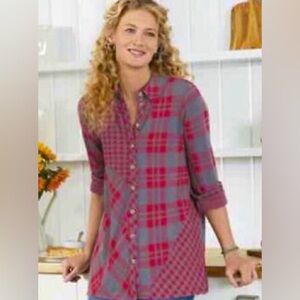 Soft Surroundings Paramour Plaid Tunic